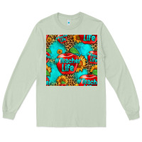 Matcha teacher apple seamless pattern Long Sleeve Tee - HRA Design Shop