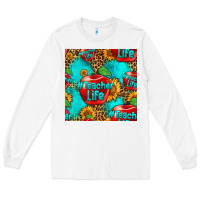 White teacher apple seamless pattern Long Sleeve Tee - HRA Design Shop