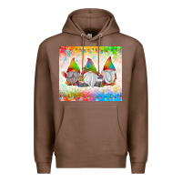 Chestnut christmas lights gnome Premium Hoodie - MaliasSmallBusiness