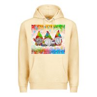 Pina Colada christmas lights gnome Premium Hoodie - MaliasSmallBusiness