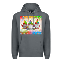 Rock christmas lights gnome Premium Hoodie - MaliasSmallBusiness