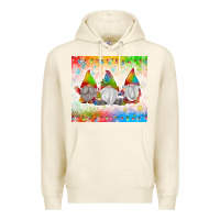 Sandshell christmas lights gnome Premium Hoodie - MaliasSmallBusiness
