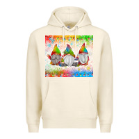 Tofu christmas lights gnome Premium Hoodie - MaliasSmallBusiness