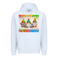 White christmas lights gnome Premium Hoodie - MaliasSmallBusiness