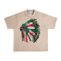 French Oak mexican flag indian headdress Urban Heavy Tee - RanaPortraitStore