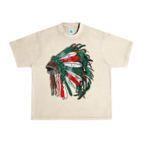 Sandshell mexican flag indian headdress Urban Heavy Tee - RanaPortraitStore