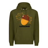 Army Green Welcome Autumn Premium Hoodie - Bettercallsaul