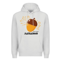 Dove Grey Welcome Autumn Premium Hoodie - Bettercallsaul