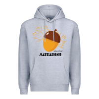 Heather Grey Welcome Autumn Premium Hoodie - Bettercallsaul