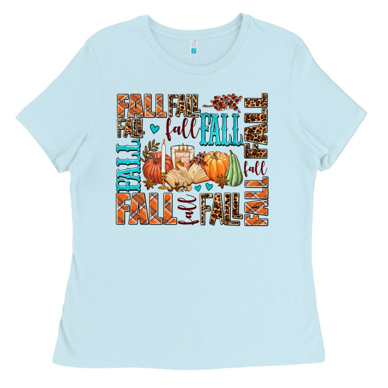 Fall Fall  Amd Pumpkins Ladies Tee by AdoDesignShop | Teevron
