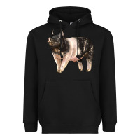 Black hampshire pig Heavyweight Hoodie - LillyAllenDesigns