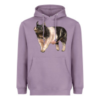 Lavender hampshire pig Heavyweight Hoodie - LillyAllenDesigns