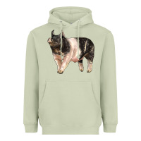 Matcha hampshire pig Heavyweight Hoodie - LillyAllenDesigns