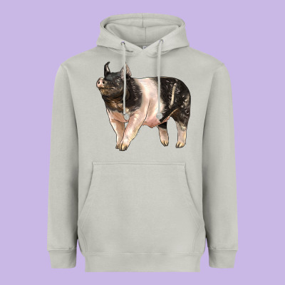 Hampshire Pig Heavyweight Hoodie Designed By Lillyallendesigns