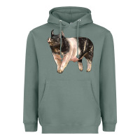 Sage hampshire pig Heavyweight Hoodie - LillyAllenDesigns