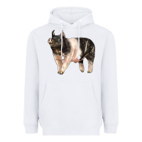 White hampshire pig Heavyweight Hoodie - LillyAllenDesigns