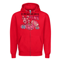 Red in october we wear pink Zipper Hoodie - JahusDesignShop