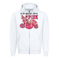 White in october we wear pink Zipper Hoodie - JahusDesignShop