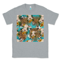 Heather Grey charolais cow and sunflowers seamless pattern Classic Tee - HRA Design Shop