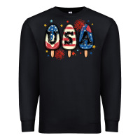 Black usa popsicles Premium Sweatshirt - MaliasSmallBusiness