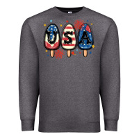 Charcoal Heather usa popsicles Premium Sweatshirt - MaliasSmallBusiness