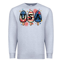 Heather Grey usa popsicles Premium Sweatshirt - MaliasSmallBusiness