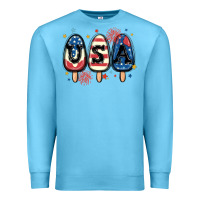 Ocean Blue usa popsicles Premium Sweatshirt - MaliasSmallBusiness