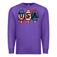 Purple usa popsicles Premium Sweatshirt - MaliasSmallBusiness