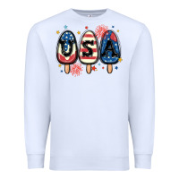 White usa popsicles Premium Sweatshirt - MaliasSmallBusiness