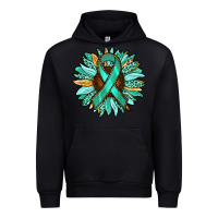 Black Ovarian Liver Cancer Awareness Sunflower Urban Hoodie - RanaPortraitStore