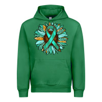 Ovarian Liver Cancer Awareness Sunflower Urban Hoodie | Teevron