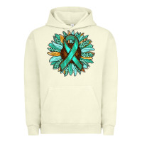 Pigment Pistachio Ovarian Liver Cancer Awareness Sunflower Urban Hoodie - RanaPortraitStore