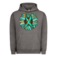 Pigment Tornado Ovarian Liver Cancer Awareness Sunflower Urban Hoodie - RanaPortraitStore