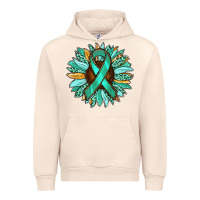 Sandshell Ovarian Liver Cancer Awareness Sunflower Urban Hoodie - RanaPortraitStore