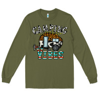 Army Green camping vibes Long Sleeve Tee - CowhideDigitalArt
