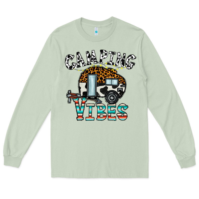 Camping Vibes Long Sleeve Tee by CowhideDigitalArt | Teevron