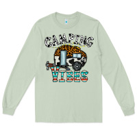 Matcha camping vibes Long Sleeve Tee - CowhideDigitalArt
