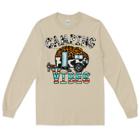 Mushroom camping vibes Long Sleeve Tee - CowhideDigitalArt