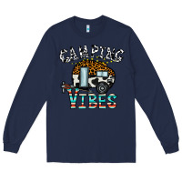 Navy camping vibes Long Sleeve Tee - CowhideDigitalArt