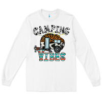 White camping vibes Long Sleeve Tee - CowhideDigitalArt