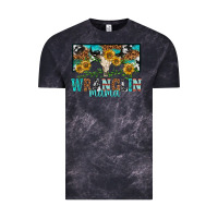 Cloud Black wranglin mama Vintage Tee - texasbilliewilder