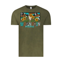 Vintage Olive wranglin mama Vintage Tee - texasbilliewilder