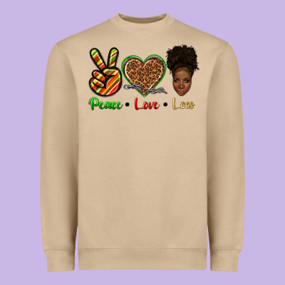 Heavyweight Sweatshirt peace love locs