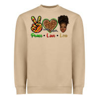 Mushroom peace love locs Heavyweight Sweatshirt - texasbilliewilder