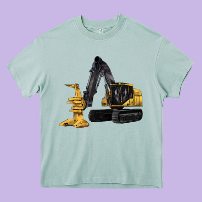 Feller Buncher Heavy Core Tee Designed By Lillyallendesigns