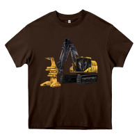 Chocolate Brown Feller Buncher Heavy Core Tee - LillyAllenDesigns