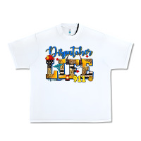 White dispatcher life Urban Heavy Tee - Zillion Design Studio