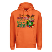 Carrot deer santa please bring me tea Premium Hoodie - MaliasSmallBusiness