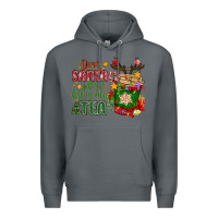Rock deer santa please bring me tea Premium Hoodie - MaliasSmallBusiness