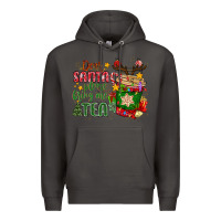 Smoke deer santa please bring me tea Premium Hoodie - MaliasSmallBusiness